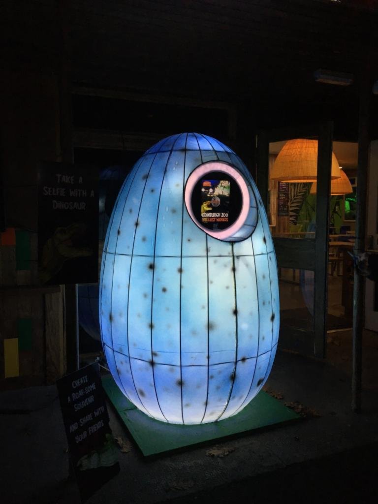 GIF photo booth in a Lantern at Edinburgh Zoo